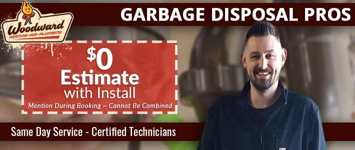 mapleton garbage disposal Woodward Heating, Air, Plumbing
