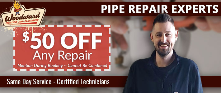 mapleton pipe repair Woodward Heating, Air, Plumbing