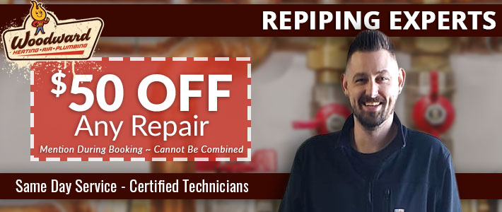 springfield Repiping Woodward Heating, Air, Plumbing