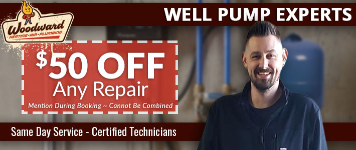 mapleton well pumps Woodward Heating, Air, Plumbing